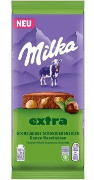 Шоколод молочний з фундуком Milka Extra 190г. 03362 фото