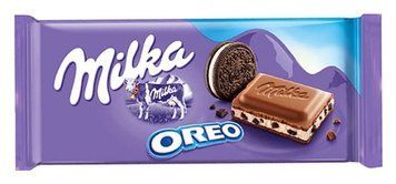 Шоколад молочний Milka Oreo 100г. 00480 фото