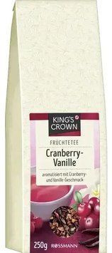 Чай фруктовый King's Crown Cranberry-Vanille 250г. 00215-3 фото