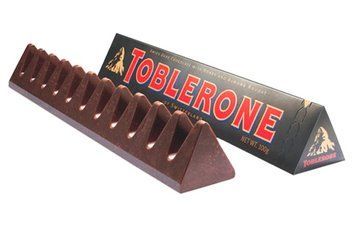 Шоколад чорний з медово-мигдальною нугою Toblerone 100г. 00317-3 фото