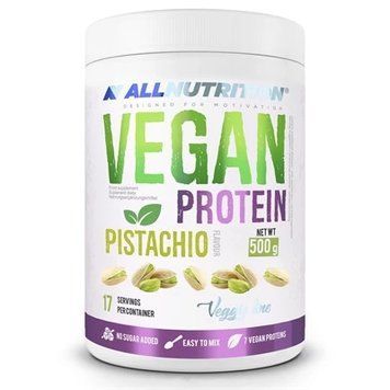 Веган протеиновая смесь со вкусом фисташки Allnutrition 500г. 03325 фото