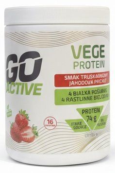 Веган протеиновая смесь со вкусом клубники Go active 500г. 03324-2 фото