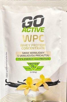 Порционная протеиновая смесь со вкусом ваниль Go Active WPC 30г. 03327 фото
