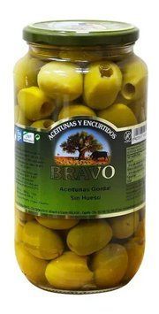 Оливки гіганти без кістки Bravo 1кг. 00429 фото