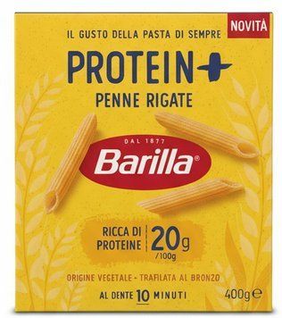 Макароны с высоким содержанием протеина Barilla Penne Rigate protein+ 400г. 03360-2 фото